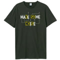 Charcoal - Front - Amplified Mens Make Some Noise T-Shirt