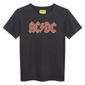 Charcoal - Front - Amplified Childrens-Kids AC-DC Logo T-Shirt