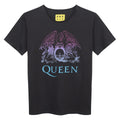 Charcoal - Front - Amplified Unisex Adult Ombre Crest Queen T-Shirt