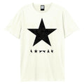 White - Front - Amplified Unisex Adult Black Star David Bowie T-Shirt