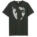 Charcoal - Front - Amplified Unisex Adult Silhouette Darryl Hall & John Oates T-Shirt