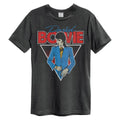 Charcoal - Front - Amplified Unisex Adult Bootleg David Bowie T-Shirt