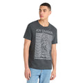 Charcoal - Side - Amplified Unisex Adult Unknown Pleasures Joy Division T-Shirt