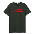 Black - Front - Amplified Unisex Adult Gorillaz Logo T-Shirt