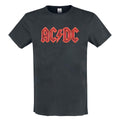 Charcoal - Front - Amplified Unisex Adult I Power Up AC-DC Logo T-Shirt