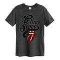 Charcoal - Front - Amplified Unisex Adult Licked The Rolling Stones T-Shirt