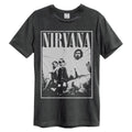 Charcoal - Front - Amplified Unisex Adult Group Shot Nirvana T-Shirt