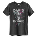 Charcoal - Front - Amplified Unisex Adult Look Into My Eyes David Bowie T-Shirt