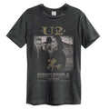 Charcoal - Front - Amplified Unisex Adult Live U2 T-Shirt