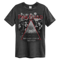 Charcoal - Front - Amplified Unisex Adult Pyramid Faces Pink Floyd T-Shirt