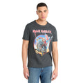 Charcoal - Side - Amplified Unisex Adult Trooper on Steed Iron Maiden T-Shirt