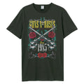 Charcoal - Front - Amplified Unisex Adult La Big Guns N Roses T-Shirt