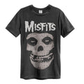Charcoal - Front - Amplified Unisex Adult Crew Misfits T-Shirt