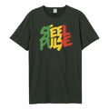 Charcoal - Front - Amplified Unisex Adult Steel Pulse Logo T-Shirt