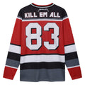 Black-Red-White - Back - Amplified Mens Metallica Hockey Jersey