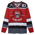 Black-Red-White - Front - Amplified Mens Metallica Hockey Jersey