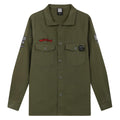 Khaki Green - Front - Amplified Mens Motorhead Overshirt