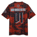 Red - Back - Amplified Unisex Adult God Hates Us Rock FC Slayer T-Shirt