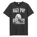 Charcoal - Front - Amplified Unisex Adult Pop On Stage Iggy Pop T-Shirt