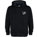 Black - Front - Amplified Unisex Adult Lineart Issues Korn Hoodie