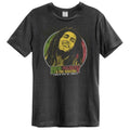 Charcoal - Front - Amplified Mens Will You Be Loved Bob Marley T-Shirt