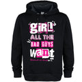 Black - Front - Amplified Unisex Adult Girl All The Bad Guys Want Bowling For Soup Hoodie