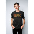 Charcoal - Back - Amplified Unisex Adult Logo AC-DC T-Shirt