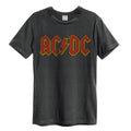 Charcoal - Front - Amplified Unisex Adult Logo AC-DC T-Shirt