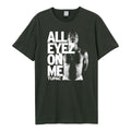 Charcoal-White - Front - Amplified Unisex Adult All Eyes On Me Tupac Shakur T-Shirt