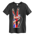 Charcoal - Front - Amplified Unisex Adult Union Jack Hand The Who T-Shirt