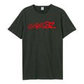 Charcoal - Front - Amplified Unisex Adult Logo Gorillaz T-Shirt