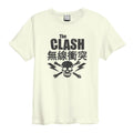 Vintage White - Front - Amplified Unisex Adult The Clash T-Shirt