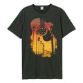 Charcoal - Front - Amplified Unisex Adult Sunset T-Shirt