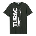 Charcoal - Front - Amplified Unisex Adult Tupac Shakur T-Shirt