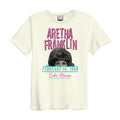 Vintage White - Front - Amplified Unisex Adult Cobo Arena Aretha Franklin T-Shirt