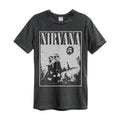 Charcoal - Front - Amplified Unisex Adult Group Shot Nirvana T-Shirt