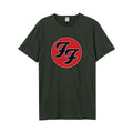 Charcoal - Front - Amplified Unisex Adult Double F Logo T-Shirt