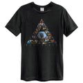 Black - Front - Amplified Unisex Adult Triangle Pink Floyd T-Shirt