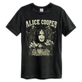 Black - Front - Amplified Unisex Adult Reapers And Alice Cooper T-Shirt