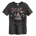 Charcoal - Front - Amplified Unisex Adult Pyramid Faces Pink Floyd T-Shirt