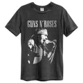 Charcoal - Front - Amplified Unisex Adult Axl Live Profile Guns N Roses T-Shirt