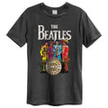 Charcoal - Front - Amplified Unisex Adult Lonely Hearts The Beatles T-Shirt