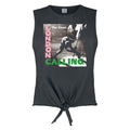 Charcoal - Front - Amplified Womens-Ladies London Calling The Clash T-Shirt