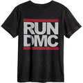 Charcoal - Front - Amplified Unisex Adult Run DMC Logo T-Shirt