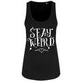 Black - Front - Grindstore Ladies-Womens Stay Weird Floaty Tank