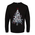 Black - Front - Grindstore Mens Pile O` Bones Christmas Jumper