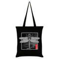 Black-Grey - Front - Unorthodox Collective Oriental Dragonfly Tote Bag