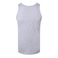 Grey - Back - Grindstore Mens Carved Skull Vest Top