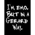 Black-White - Side - Grindstore Womens-Ladies Im Emo But In A Gerard Way T-Shirt