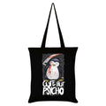 Black - Front - Psycho Penguin Cute But Psycho Tote Bag